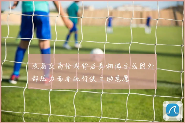 浓眉交易传闻背后真相揭示或因外部压力而非独行侠主动意愿